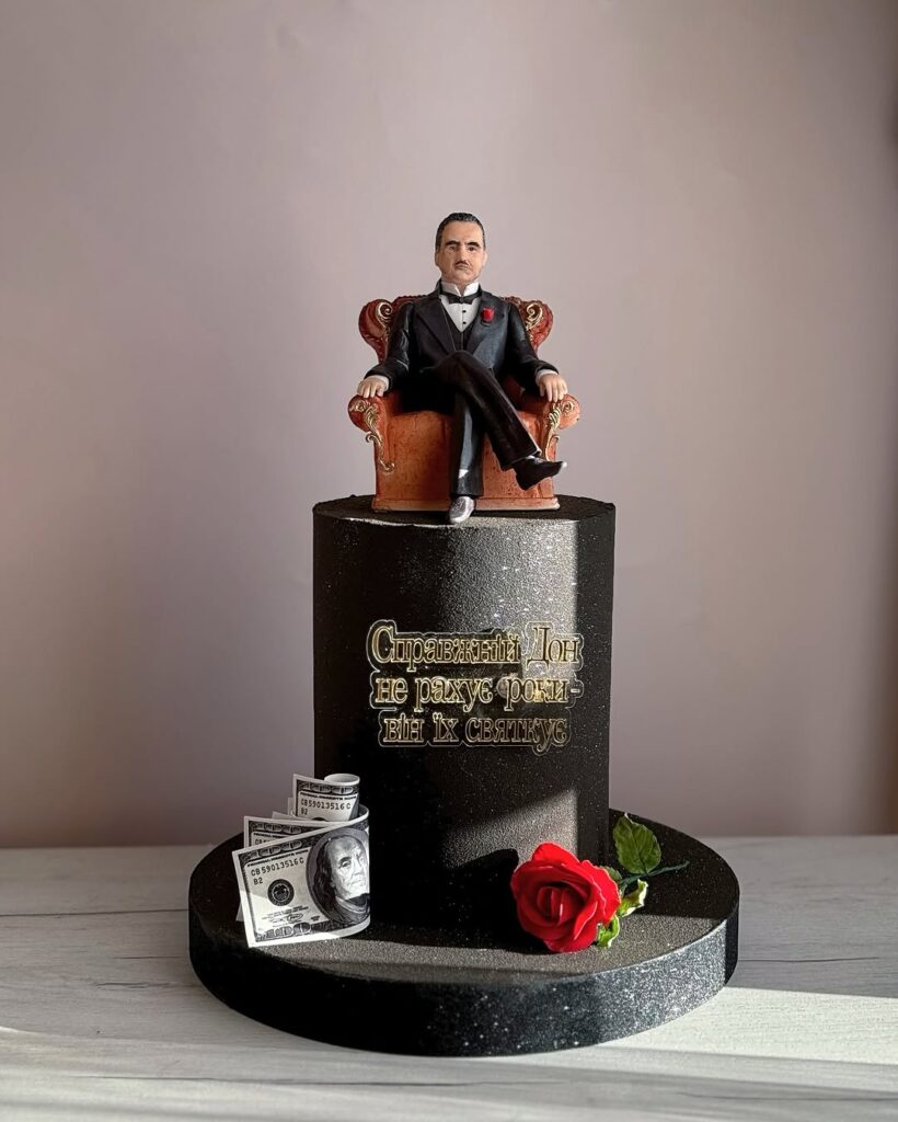 Торт в стиле фильма Мафия