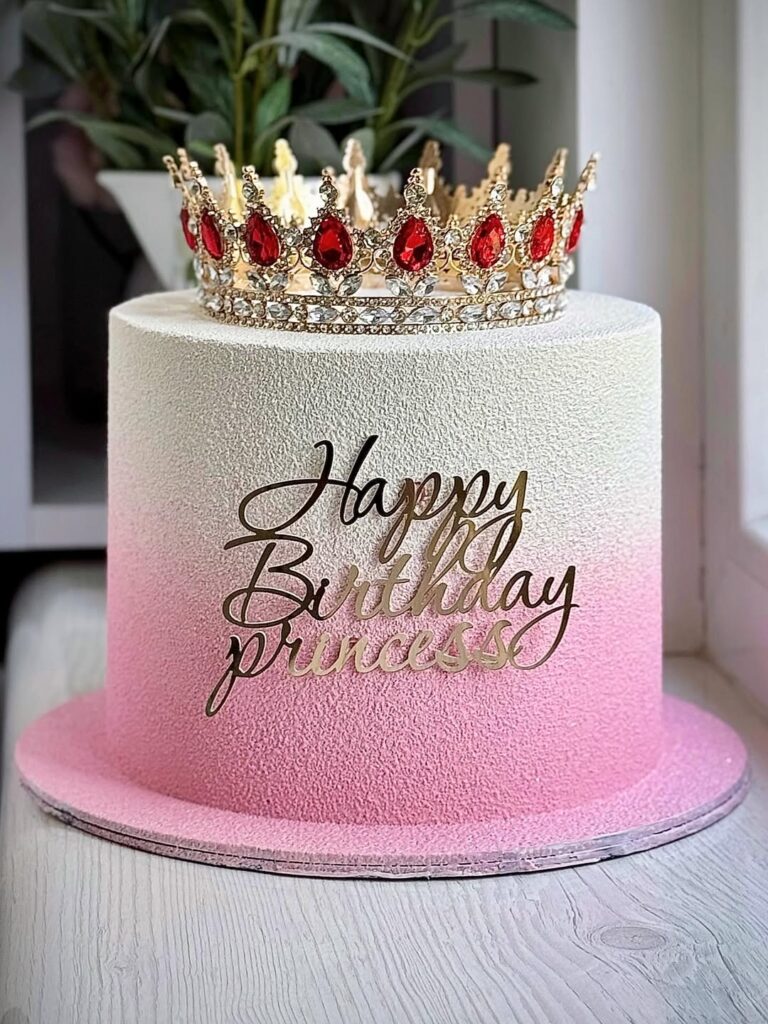 Торт с короной градиент